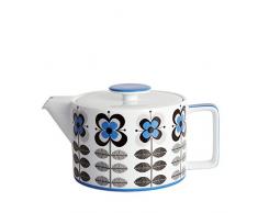 Fairmont & Main - Teiera in Porcellana vetrificata, Modello: Stockholm, Colore: Blu