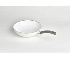 BALLARINI Viterbo Wok Padella Wok 28Â cm vt9Â W0.28Â Bianca con Rivestimento in Ceramica