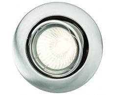 Philips Lighting Enif Faretto da Incasso Singolo Orientabile Nickel senza lampadina, 9 x 9 x 10 cm