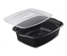 GUILLIN ma1500Â N Cartone Scatola Calda Micro ondable Spirito pentola, plastica, Nero, 25,4Â x 18,7Â x 8,7Â cm