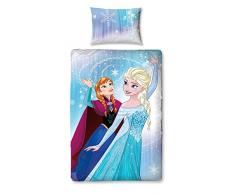 Disney Frozen-Set di luci con pannello letto, in poliestere, cotone, multicolore, singolo