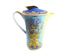 Versace Les TrÃ©sors De La Mer Caffettiera, Porcellana, Blu, 29.2Â x 23Â x 14.9Â cm