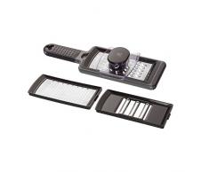 King R1264 - Grattugia con impugnatura Soft Grip, colore nero