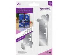 Crafters Companion Gemini Elements - Fustella natalizia per biglietti e artigianato, motivo: slitta di Babbo Natale, multicolore, taglia unica