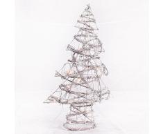 DiKasa ALBERO NATALE RAMO BIANCO CON LUCI CM 40H60