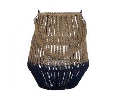 Dcasa Candel Candeloni da Soffitto Candelabro e Portacandele Decorazione per la Casa Unisex Adulto, Multicolore (Naturale/Blu), Unico