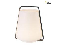 SLV DEGANO 35 - Lampada mobile a batteria, IP44, in metallo, 6,4 W, colore: Antracite