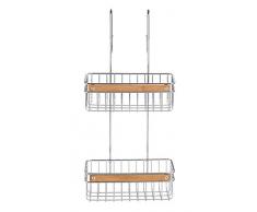 Wenko Scaffale da Bagno Zerbo a 2 Ripiani, Lucido, 20 x 55.5 x 25.5 cm