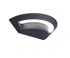 Lutec Ghost Lampada da Esterno a LED Integrato 7 W, Grigio Antracite, 7 x 26.4 cm