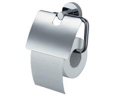 Haceka 1112657 Portarotolo WC con Visiera, Grigio