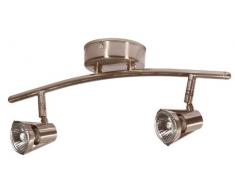 Oaks Lighting - Faretto da soffitto a 2 luci Romore, cromato/opaco