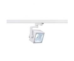 LED SLV 3-fasi faretti Euro Cube, 28,5 W, 4000 K, 30 laurea, con Adattatore, bianco 152771