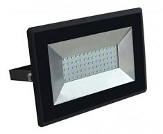 Faro LED Esterno 50W, Ip65 per Esterni Nero con Vetro Ip65 4250Lm Luce Naturale 4000K