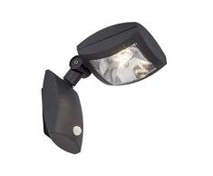 AEG Guardiano - Faretto da parete per esterni, con sensore di movimento, in alluminio, 10 W, colore: Antracite