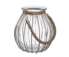 Dcasa Candel Ovale Manico Corda candeline tettino portacandele Decorazione casa Unisex Adulto Multicolore (Multicolore), Unico