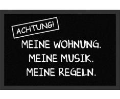 Empire Merchandising 623.607 Achtung Meine Wohnung (Attenzione: My Apartment) Zerbino Dimensioni 60 x 40 cm in Polipropilene