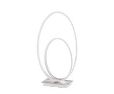 WOFI NIA - Lampada da tavolo in acrilico, 16 W, colore: Bianco