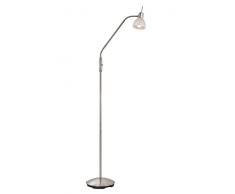 Nino Leuchten Lampada da terra, metallo, argento, 20 x 20 x 145 cm