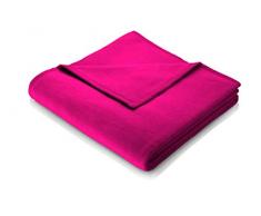 biederlack Coperta Avvolgente soffice e Morbida Coperta da Soggiorno Rasberryâ in Cotone, Color Rosa I Coperta da Divano di Dimensioni 150x200 cm I 698483