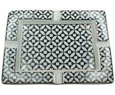 J. Kersten BV Posacenere, Ceramica, Nero, 20x15x15x3cm