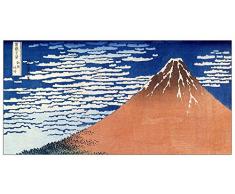ArtPlaza Hokusai Katsushika Mount Fuji Pannello Decorativo, Legno, Multicolore, 100x50 cm