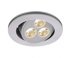 SLV, Luce LED da incasso, forma rotonda, orientabile, A+, 250 lumen, 3000 kelvin