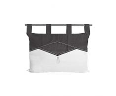 Soleil docre Chambord - Testiera da Letto, in Cotone, 45 x 70 cm, Colore: Grigio
