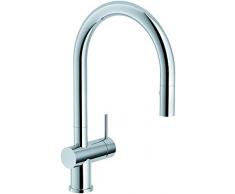 FRANKE Miscelatore Monocomando Lavello con erogatore Estraibile Active Neo Pull out Spray, 1 Pezzi, Chrome, 115.0373.961, 38,5 x 24 x 10 cm