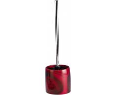 SANWOOD 6862415 Scarlet - Porta spazzolino WC in poliresina, motivo: rosa, colore: Rosso