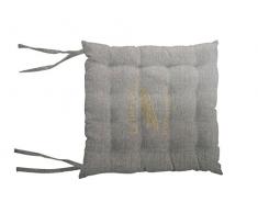 Soleil docre Cuscino per Sedia Stampato capitonnÃ© in Cotone Baguette