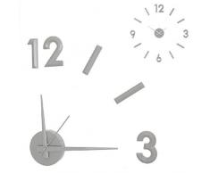 Dcasa - Orologio da Parete da Camino, Decorazione per la casa, Unisex, per Adulti Unica Grigio (Grigio)