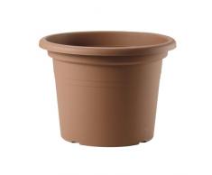 Teraplast 09701345 Vaso Polipropilene Cilindro Cotto Cm45 Arredo E Decorazioni Casa, Terra Cotta, 45x31x10 cm