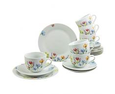 Creatable, 19780, Serie Lea, Geschirrset Kaffeeservice 18 Teilig, Servizio da caffÃ¨, Pezzi, Porcellana