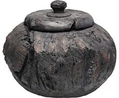 KARE Elemento - Vaso Decorativo, 36 cm, Taglia Unica, Colore: Nero