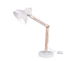 Trio Leuchten Kimi Lampada da Tavolo, Bianco