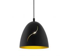 EGLO Lampadario a Sospensione, Nero, Oro