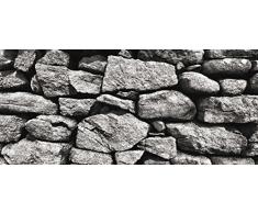 AG Design - Photo Wall Mural - Non Tessuto - Pietre Nere - Foto Sfondo - Poster Gigante con Parete - 202 x 90 cm - 1 Parte - FTNH 2720
