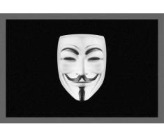 Empire Merchandising GmbH, 623966, Zerbino in Polipropilene, Motivo: Anonymous, 60 x 40 cm, Multicolore (Bunt)