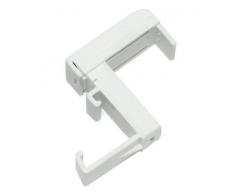 Gardinia 7058 Supporto Tenda, Bianco, 6 x 5 x 2 cm, 2 unitÃ 