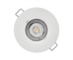 Emos - Faretto da incasso a LED, 5 W, 230 V, 4000 K, 450 Lumen, a risparmio energetico, A+