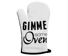 Premier Housewares Gioco di Parole e Giochi Singolo Guanto da Forno, Colore: Bianco/Nero