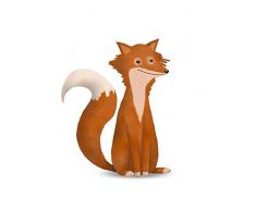 Komar - Poster da Parete con Immagine di Cute Animal Fox, per Soggiorno, Camera da Letto, Decorazione, Stampa Senza Cornice Disponibile in 3 Misure, Weiß, Rot, Beage, P111H-30x40