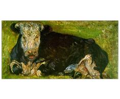 ArtPlaza Van Gogh Vincent Lying Cow Pannello Decorativo, Legno, Multicolore, 100x50 cm