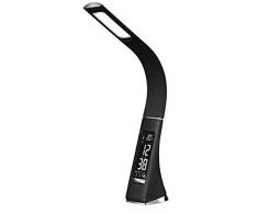 PLATINET PDLU2B Lampada da Ufficio, Finta Pelle, Nero