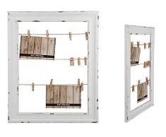 ootb Cornice, Appendiabiti, ca. 48 x 38 cm, con 12 mollettine in Legno