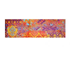 LifeStyle-Mat 200410 passatoia Worn Antiscivolo e Lavabile, Ideale per Il Guardaroba, la Cucina o la Camera da Letto, 50 x 150 cm, Viola/Giallo