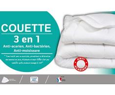 laurentmortreux - Piumino 3 in 1, 140 x 200 cm, Leggero, Poliestere, 140 x 200 cm