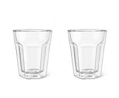 Leopold Vienna LV01515Â Vetro a Doppia Parete Espresso, Set di 2, 200Â ml