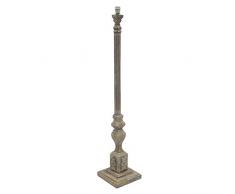 Better & Best-Lampada da pavimento, in legno, con colonna a coppa, con Diametro dello zoccolo quadrata, colore: legno naturale