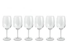 Galileo Casa 2196246 Gastro Set 6 Bicchieri Vino 590ml, Cristallo